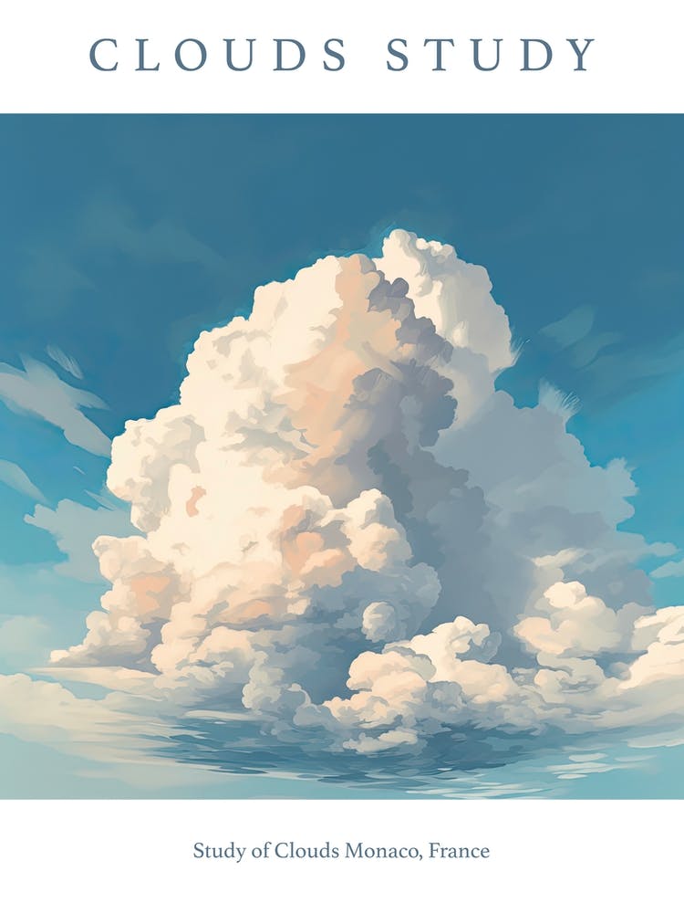 Study Of Clouds Monaco, France