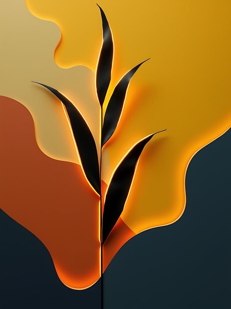 Delicate Botanical Flow in Sandy Beige