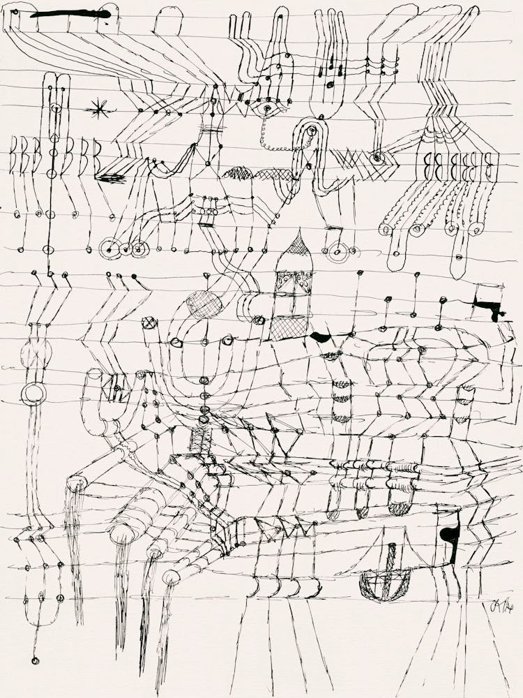 Drawing Knotted In The Manner Of A Net (1920), Paul Klee