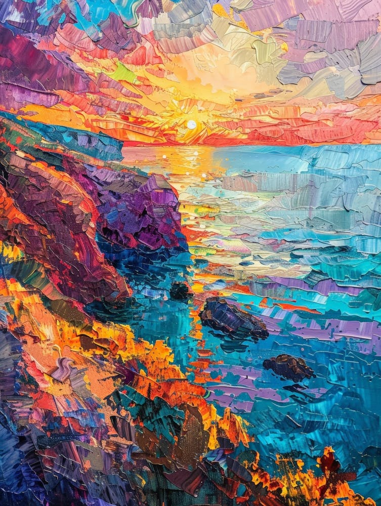 Sunset At The Seaside