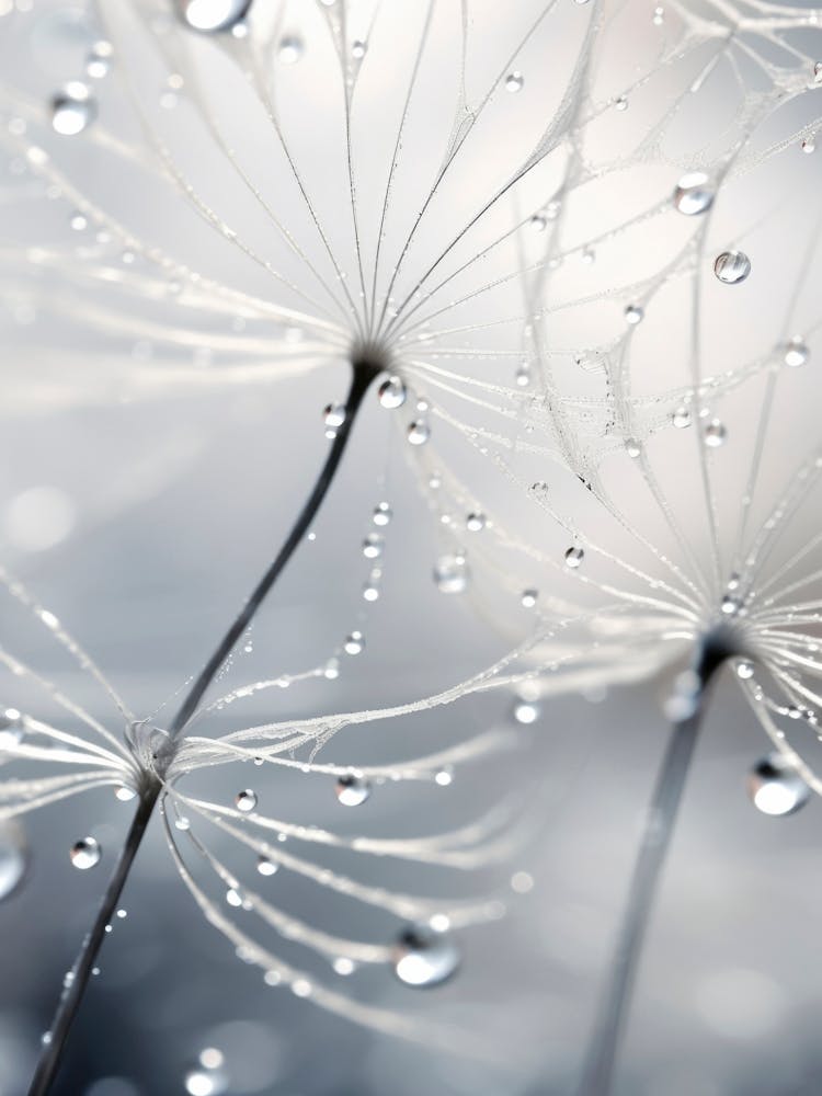 Drops On Dandelion No 2