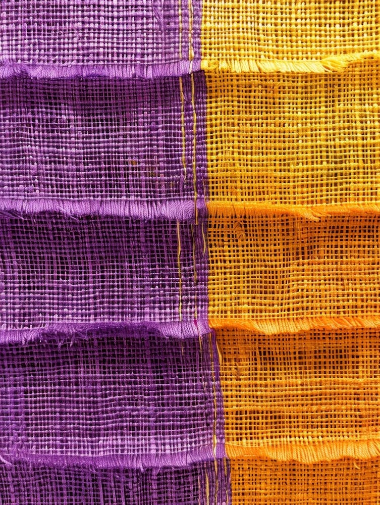 Purple And Orange Fabric