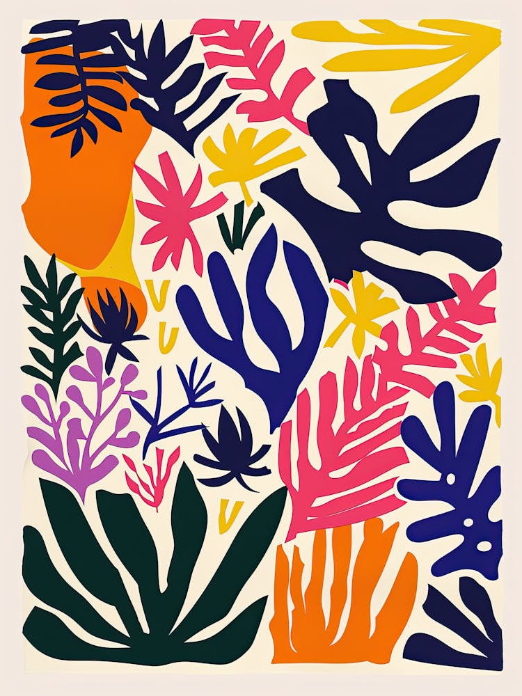 Pulsing Rainforest Matisse Style