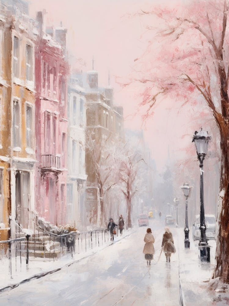 Dreamy Winter Painting London United Kingdom 2