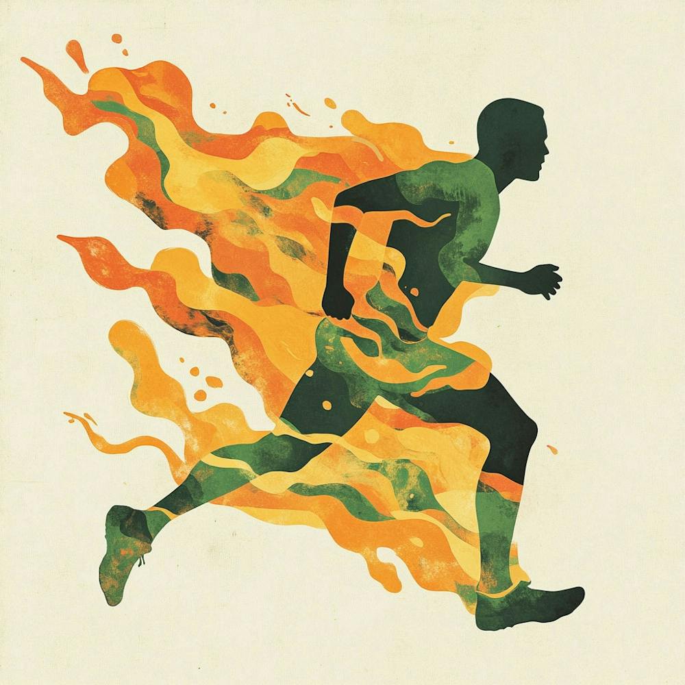 Runner In Flames