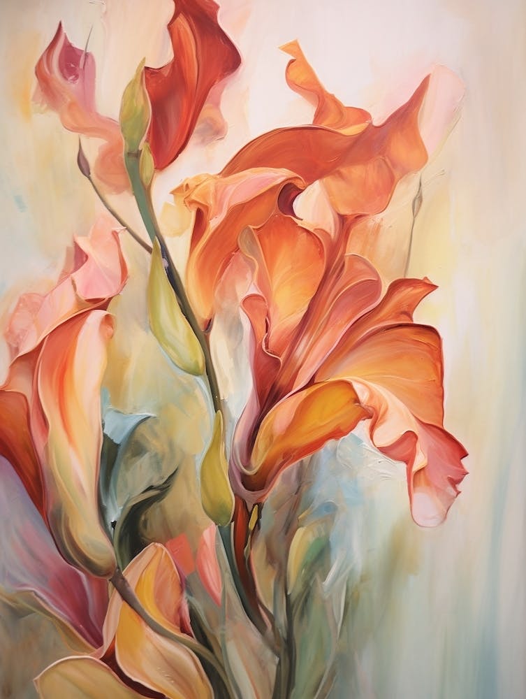 Fall Flower Painting Gloriosa Lily 2