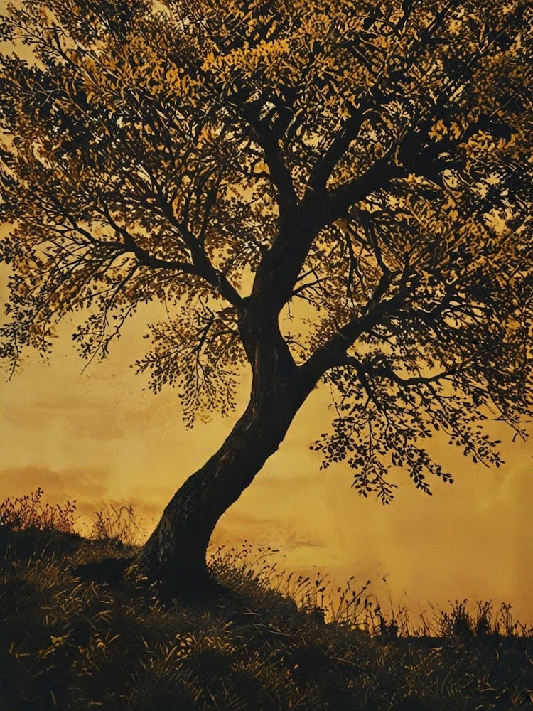 Lone Tree At Sunset 3