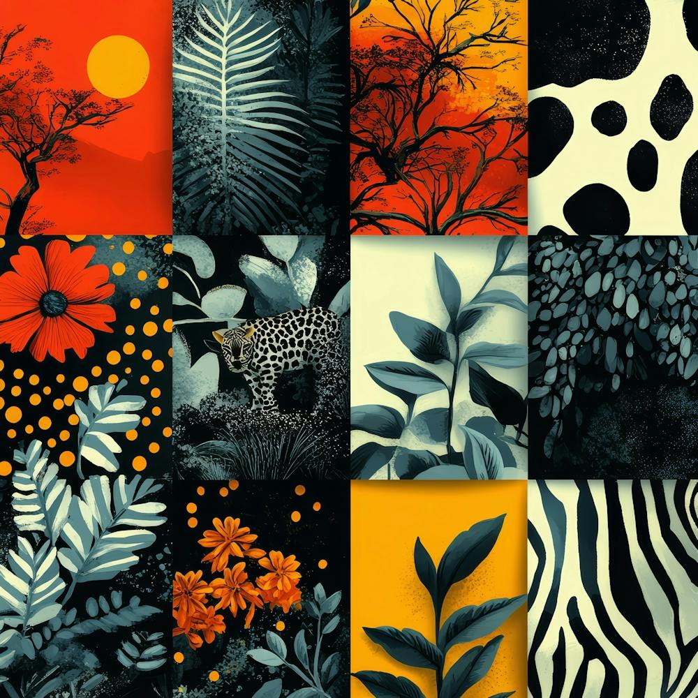 Abstract Floral Pattern 6