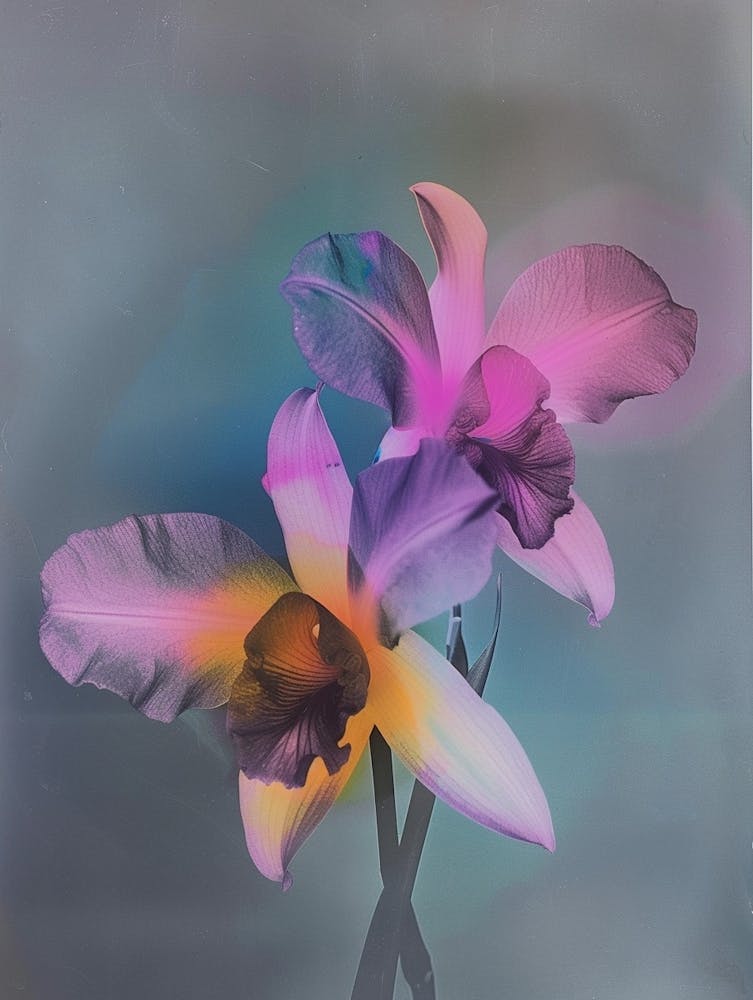 Fleur Irisée Orchidée Singe 1