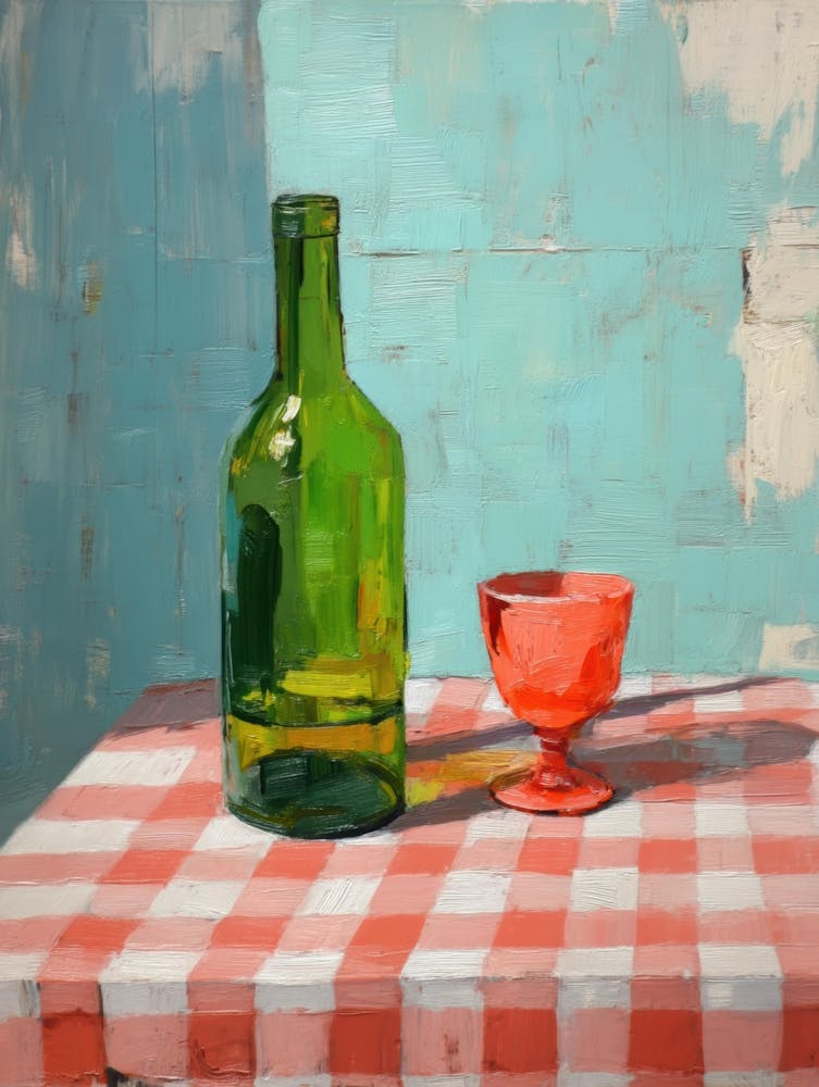 Glass And A Bottle