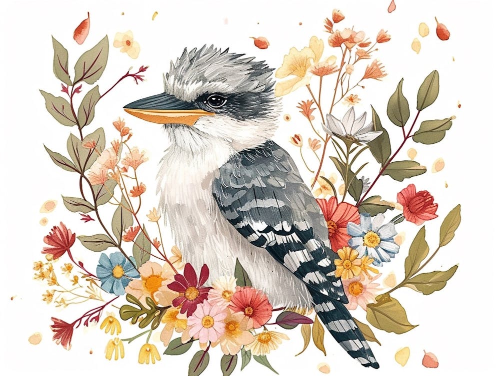Little Floral Kookaburra 2