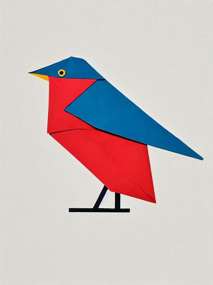 Hermit Thrush Origami Bird