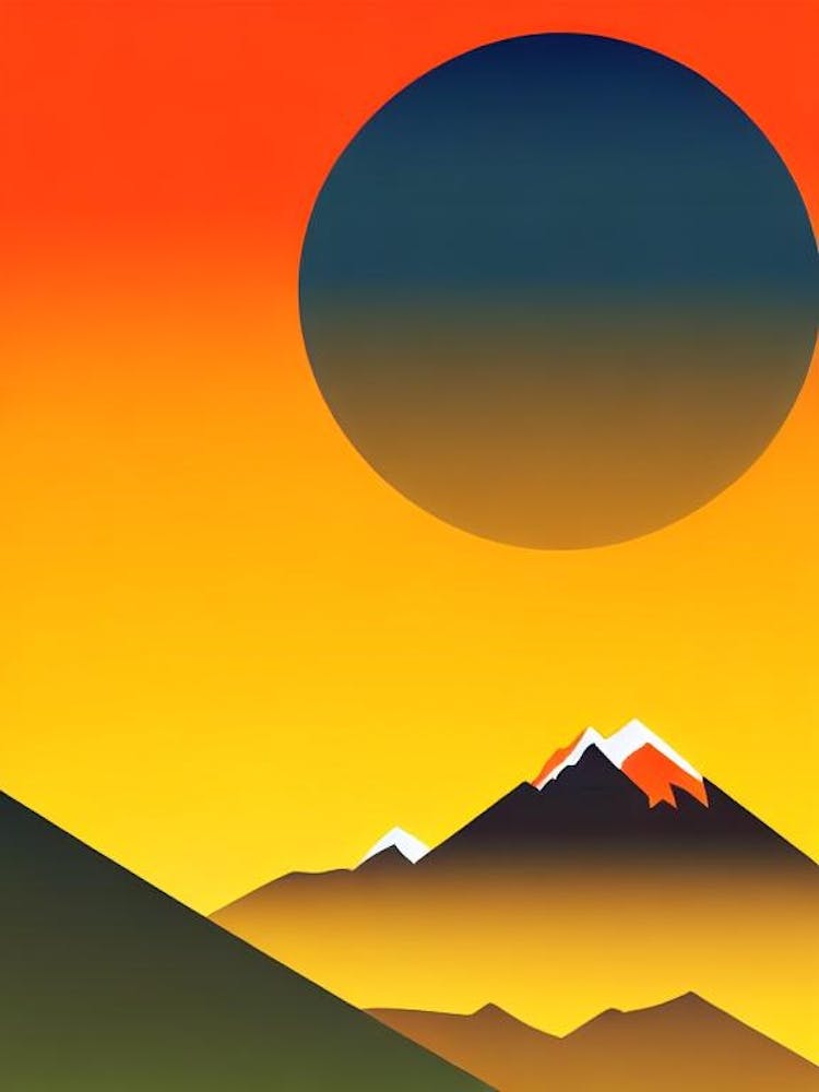 Vanoise National Park France Retro Two Tone