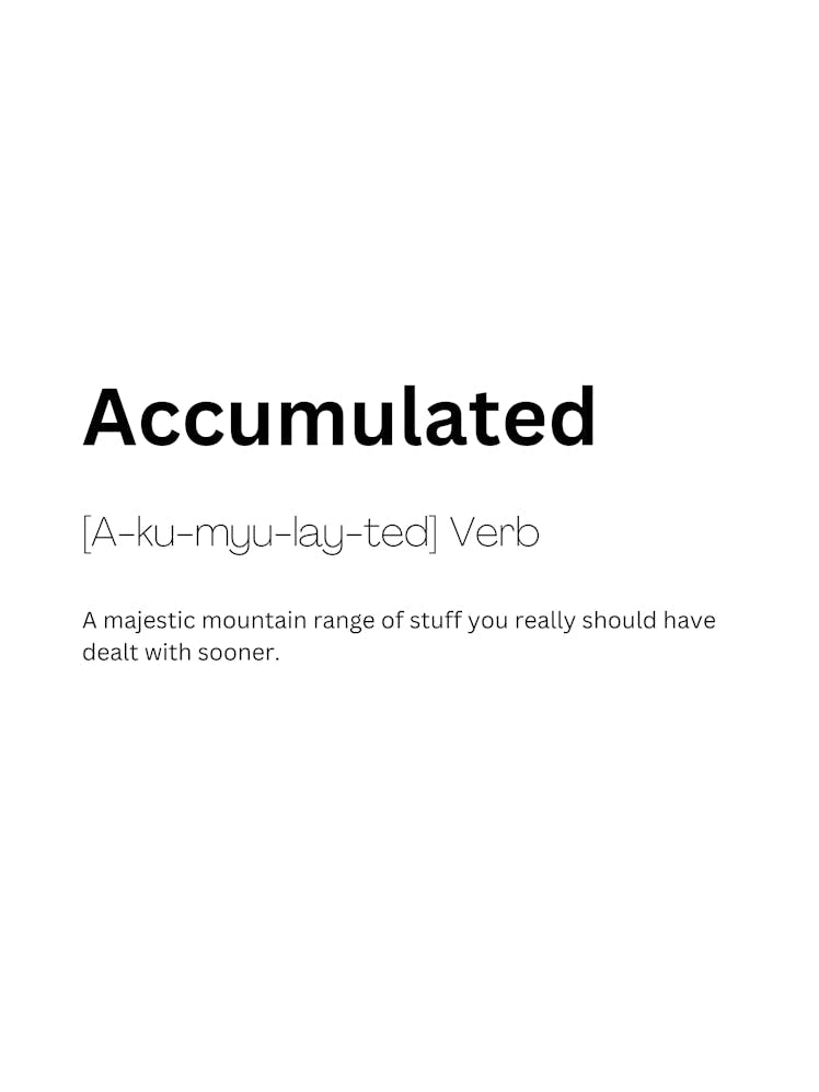 Accumulated Definition Meaning