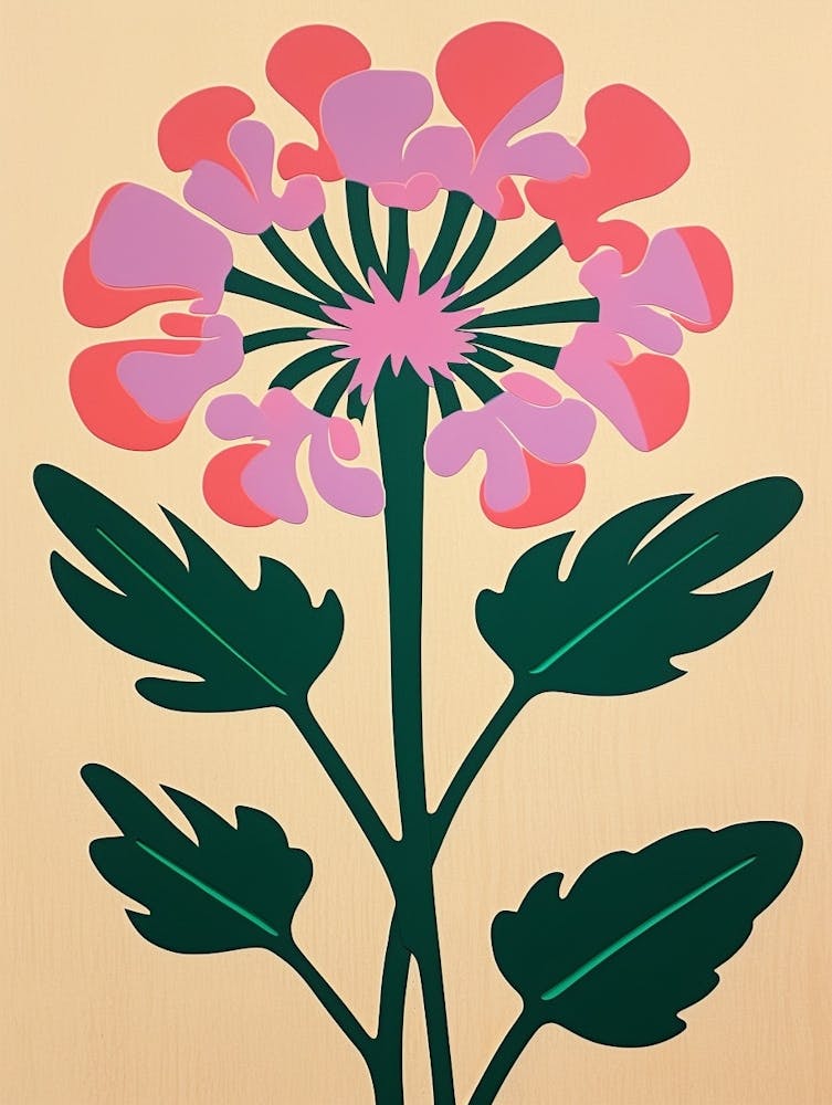 Scherenschnitt-Stil Blumenkunst Agapanthus 2