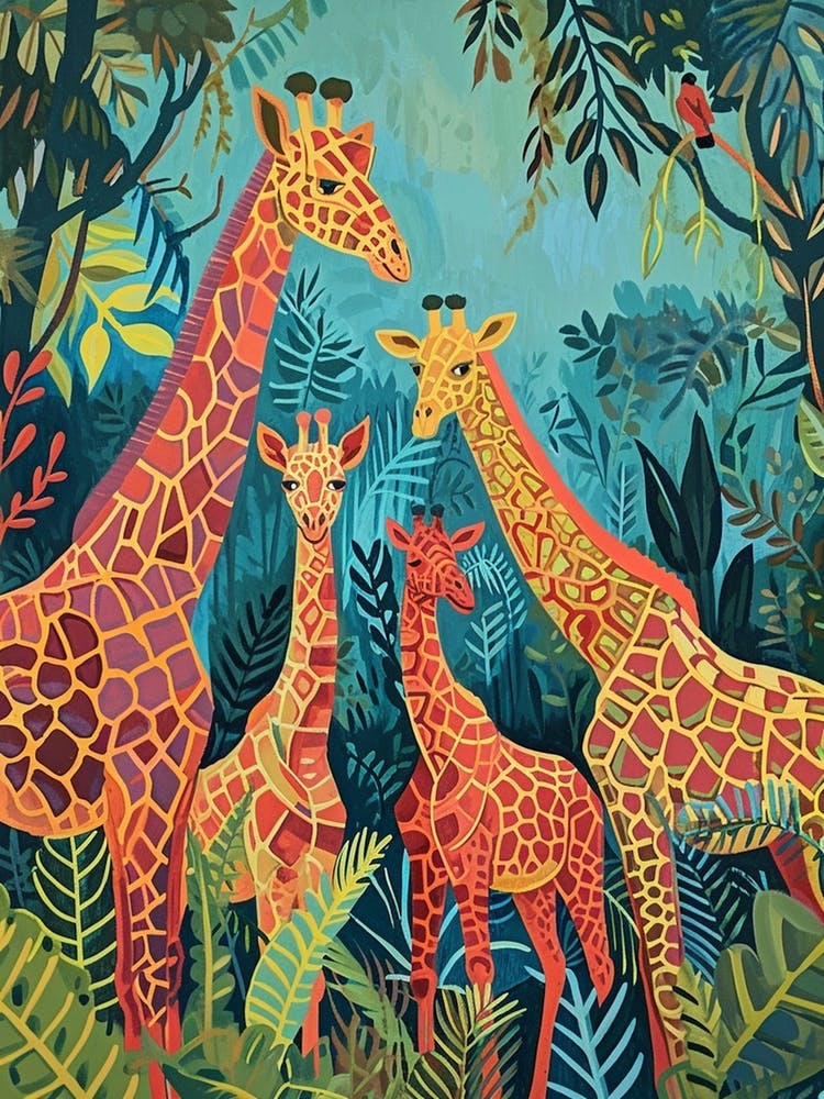 Geometric Pattern Of Giraffes 1