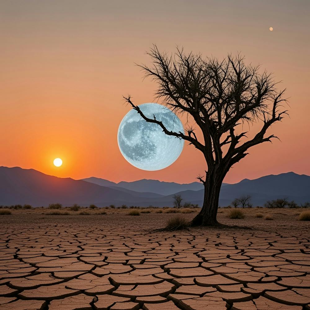 Lone Tree In The Desert 1