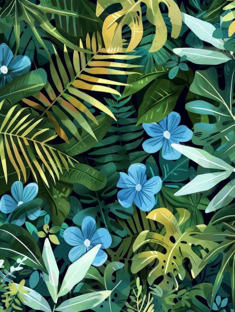 Seamless Tropical Pattern 1