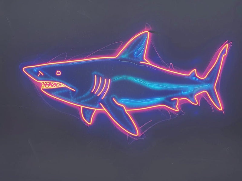 Neon Sign Inspired Shark 2