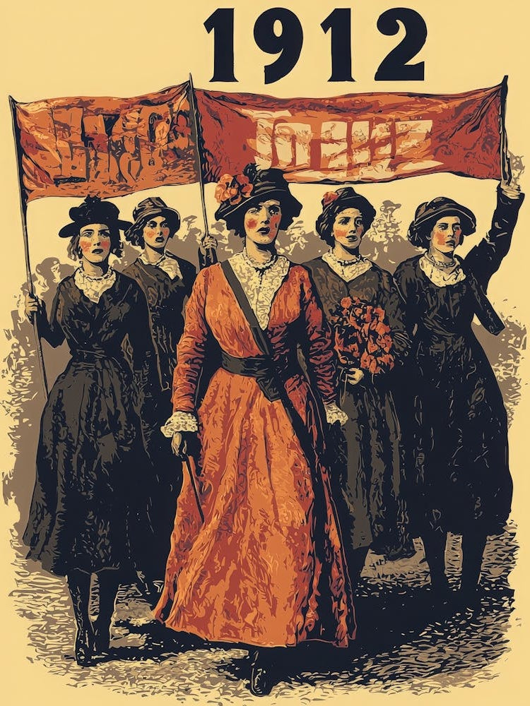 Aihrgdesign A Vintage Political Poster Depicting A 1912 Suffr 9ed0dd55 F2e9 4541 A274 65e33a8016bf 0