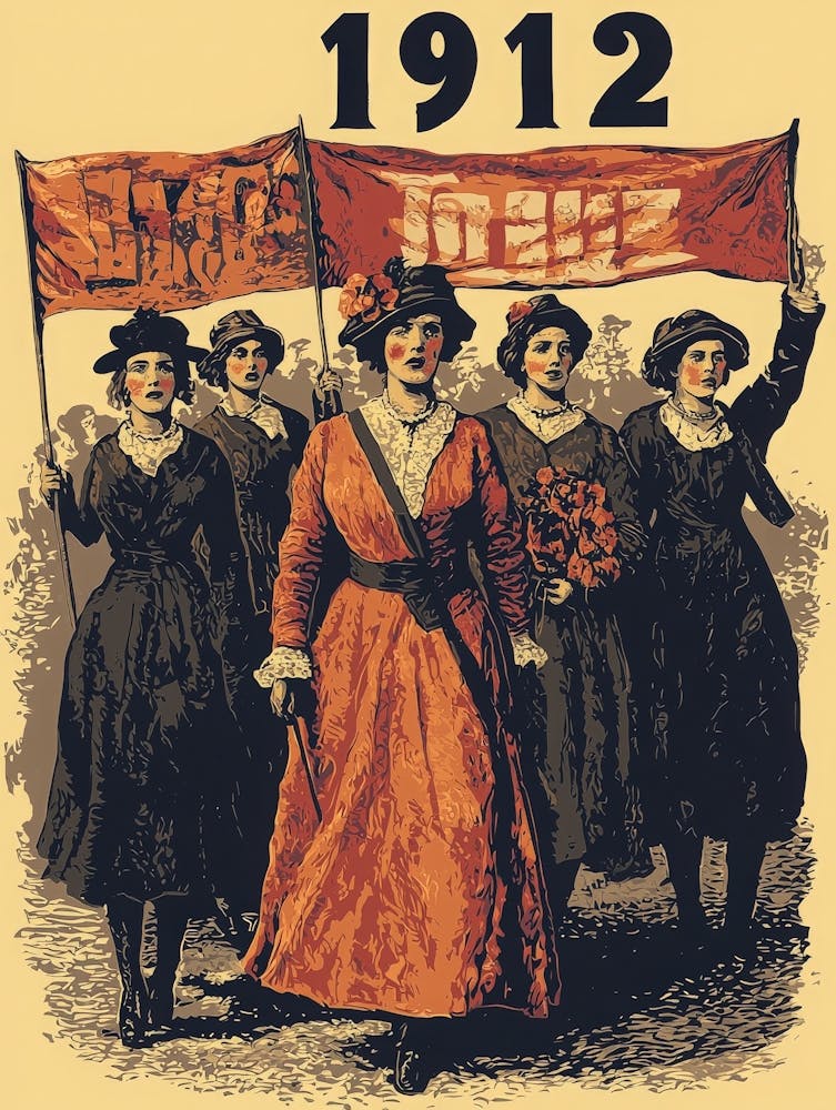 Aihrgdesign A Vintage Political Poster Depicting A 1912 Suffr 9ed0dd55 F2e9 4541 A274 65e33a8016bf 0