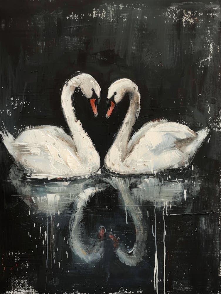 Swans In Love