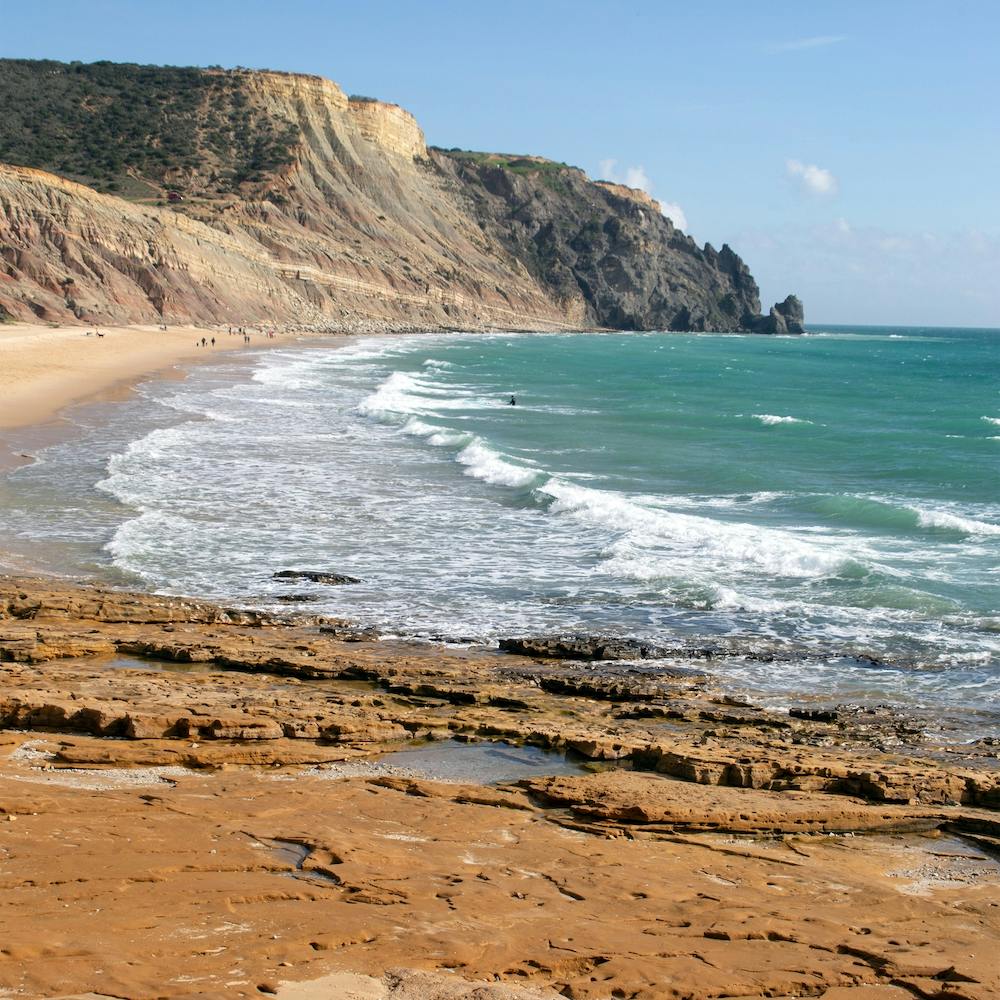 Luz coast in Portugal