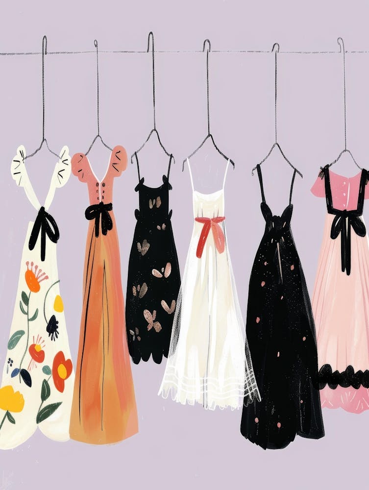 Dresses On Hangers