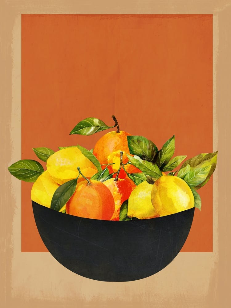 Bowl With Oranges And Lemons 3