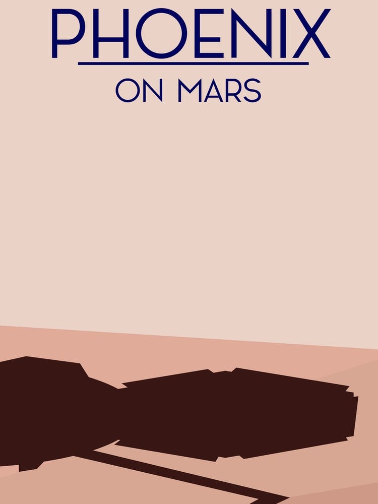 Phoenix On Mars Space Art