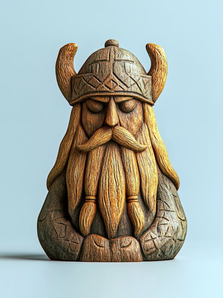 Viking Statue, Viking's Chess, Tafl Game 1