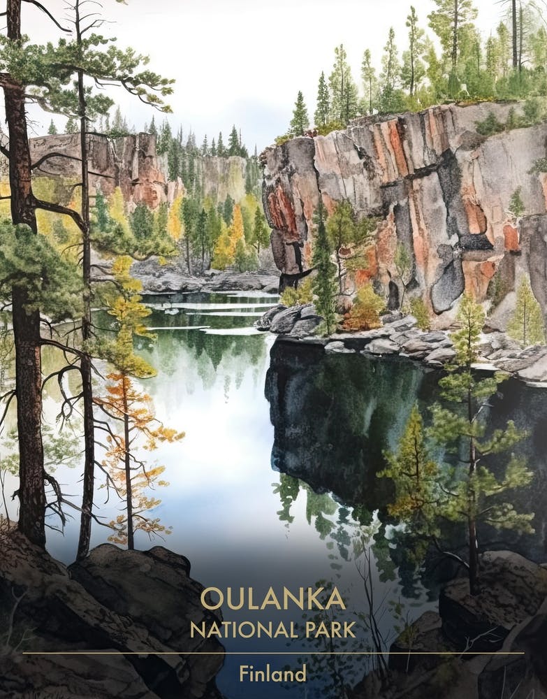 Oulanka National Park Finland Watercolour 3