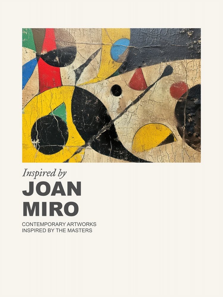Affiche de Musée Inspirée Par Joan Miro 3