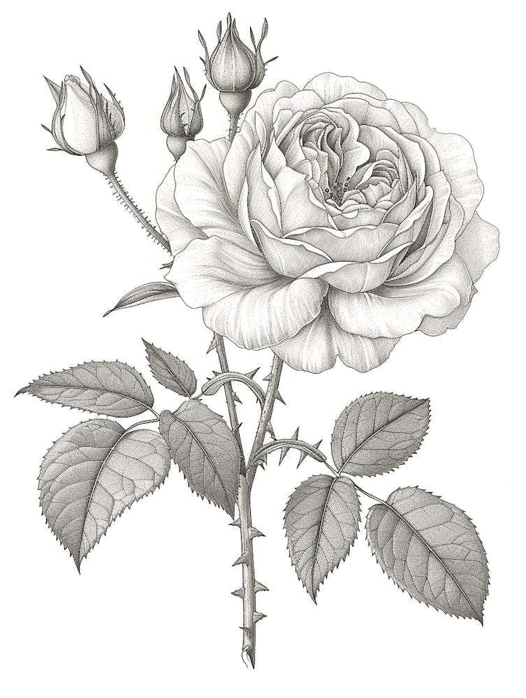 Roses Sketch 14