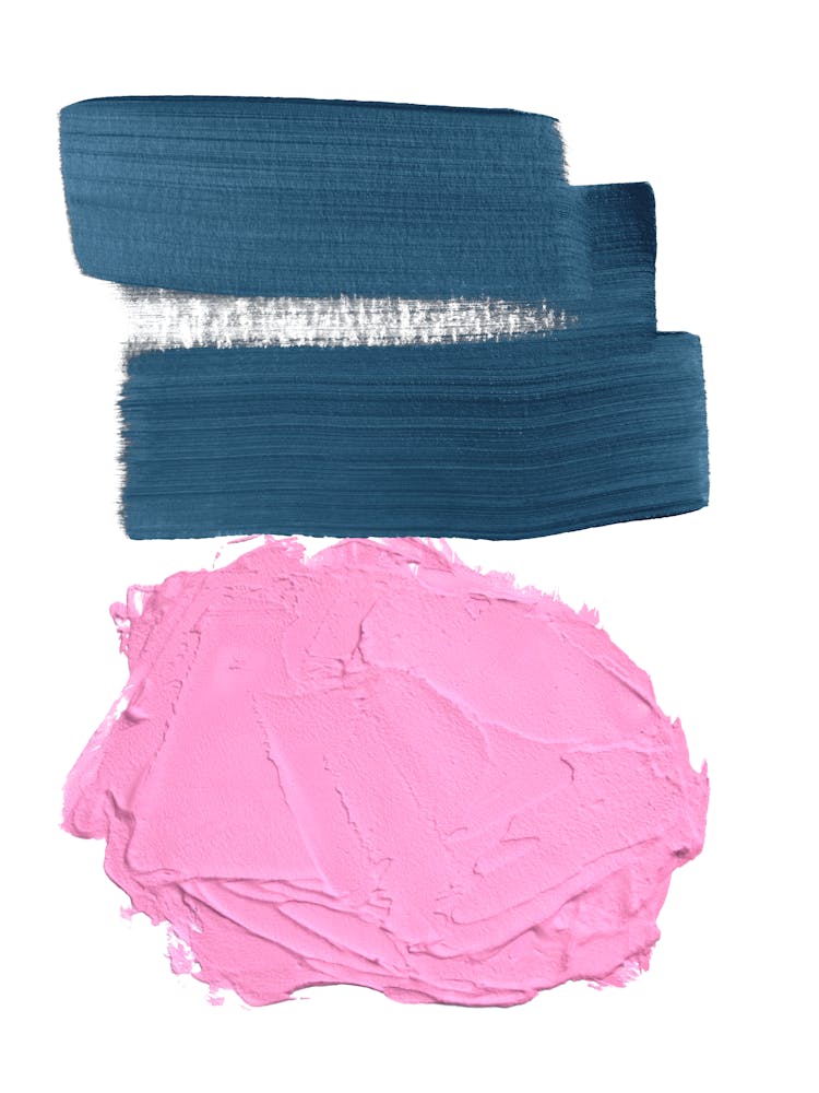 Blue And Pink Paint