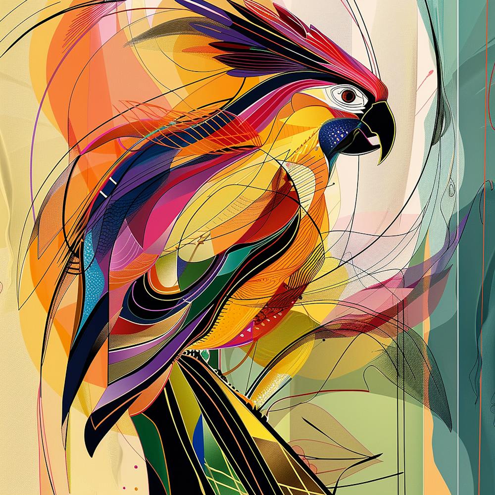 Colorful Parrot - city wall art, colorful wall art, home decor, minimal art, modern wall art, wall art, wall decoration, wall print colourful wall art, decor wall art, digital art, digital art download, interior wall art, downloadable art, eclectic wall, fantasy wall art, home decoration, home decor wall, printable art, printable wall art, wall art prints, artistic expression, contemporary, modern art print