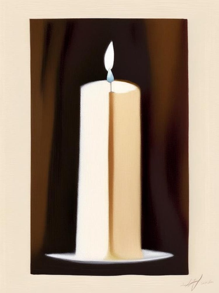 Unity Candle Symbol 2, Abstract Painting