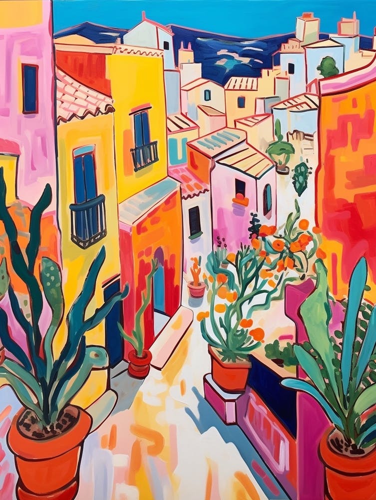 Alicante Spain 4 Fauvist Painting