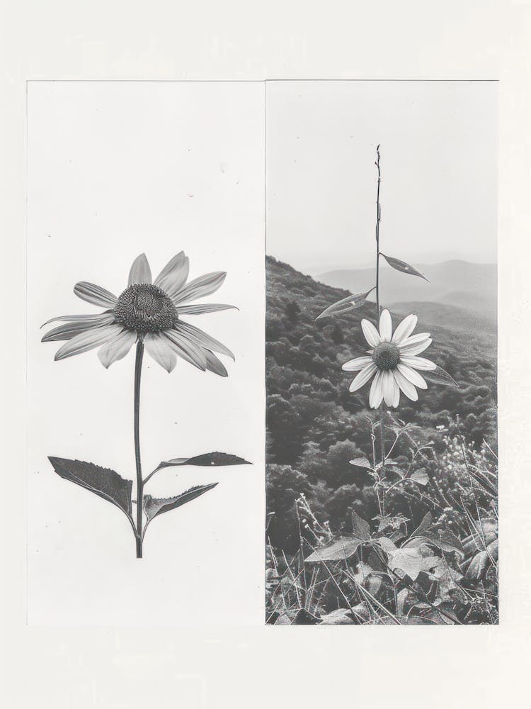 Sunflower Flower Photo Collage 1