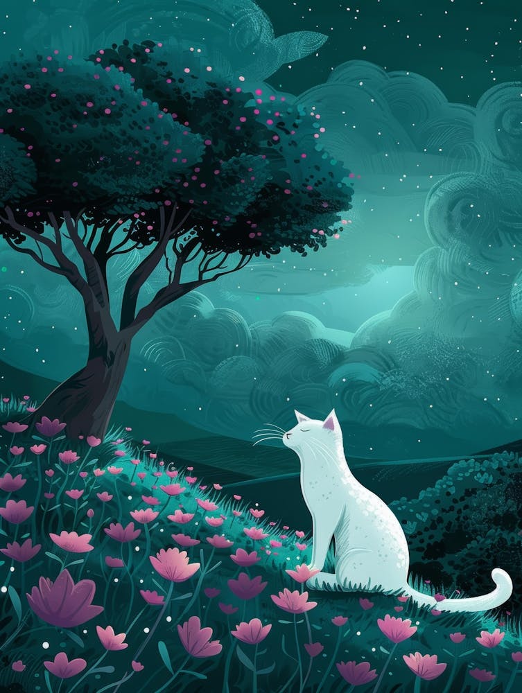 Cat In The Moonlight 9