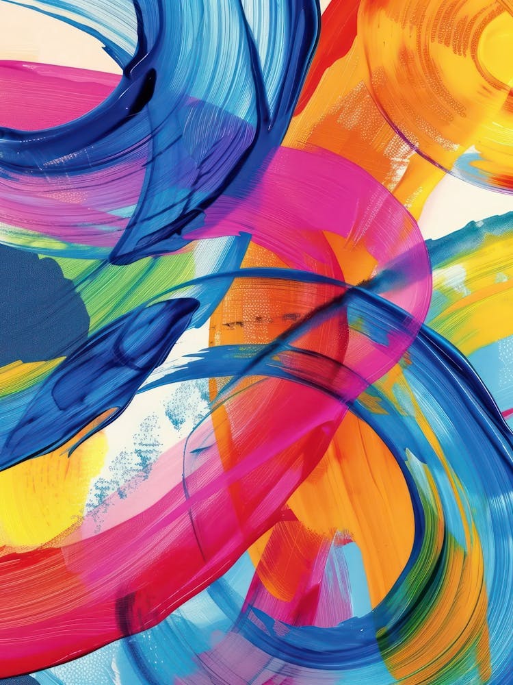 Rainbow Paint Brush Strokes 13