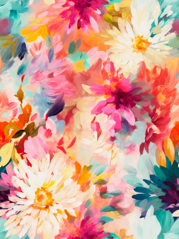 Wild Painted Flowers