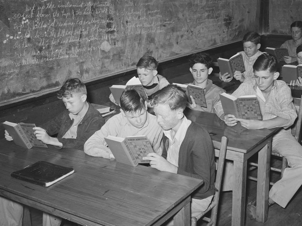 Students In Agricultural Class, High School, San Augustine, Texas By Russell Lee