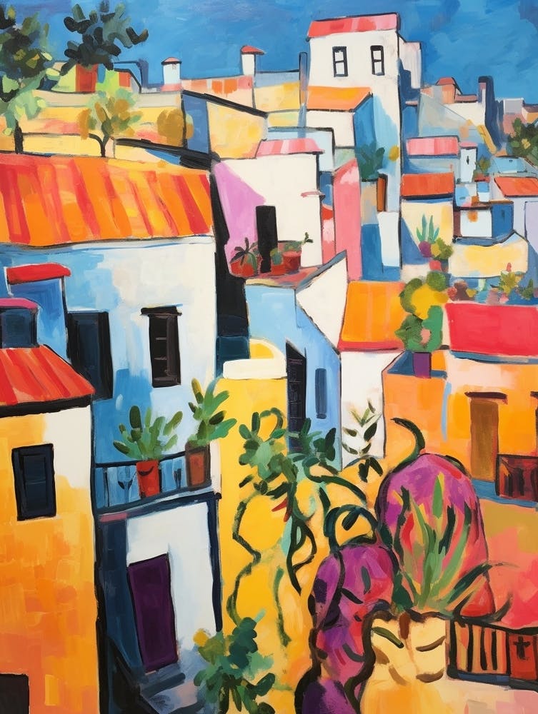 Tangier Morocco 5 Fauvist Painting