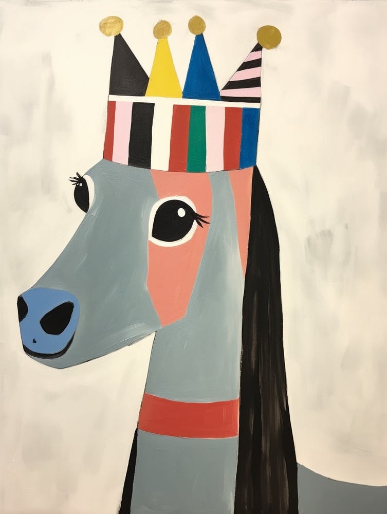 Little Horse 2 Wearing A Crown