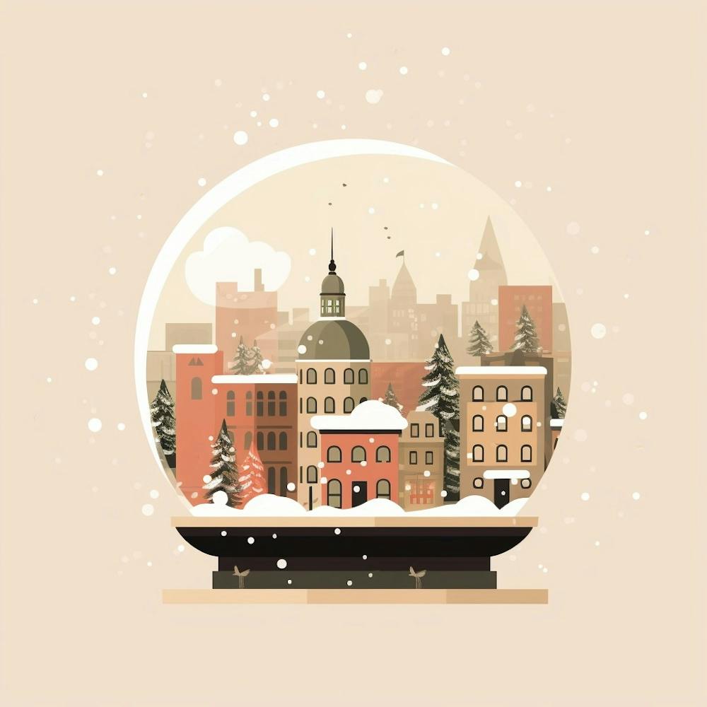 Oslo Norvège Boule à Neige