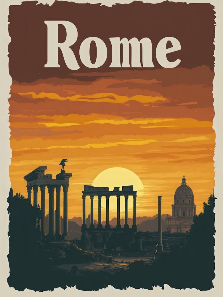Aihrgdesign A Mid Century Modern Travel Poster For Rome Showi 1c60c33a 533e 472d A46c 67e1ba71710e 2