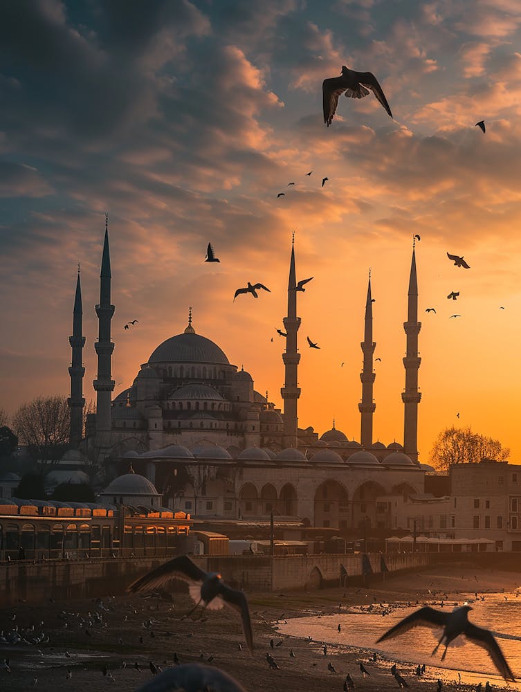 Sunset In Istanbul