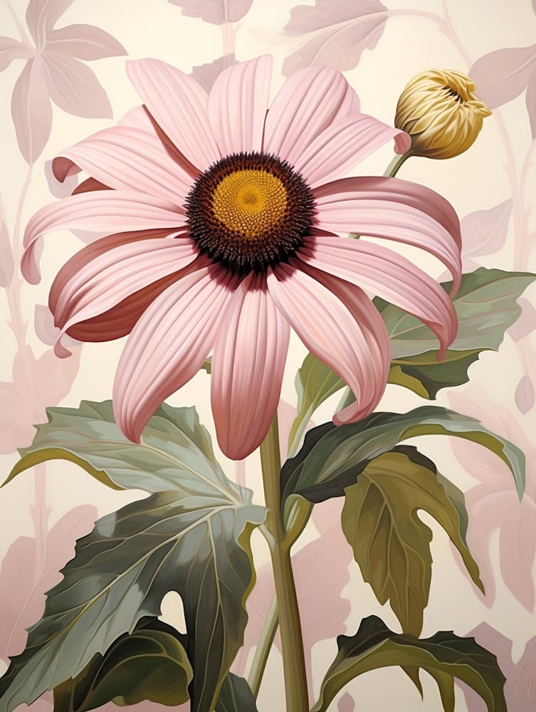 Floral Illustration Black Eyed Susan 2