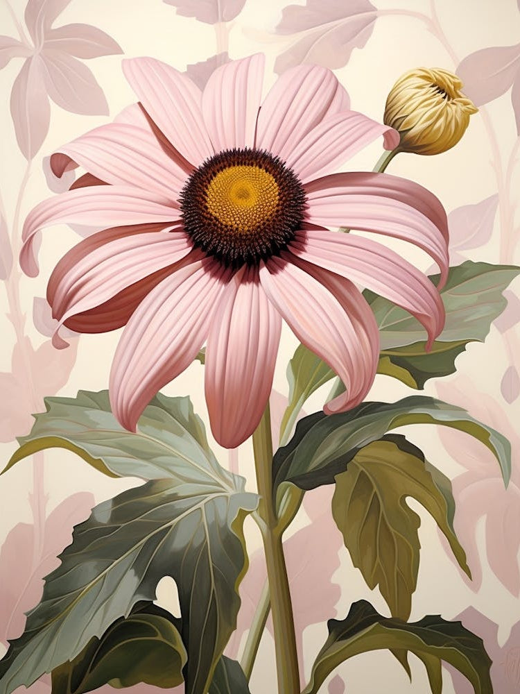 Floral Illustration Black Eyed Susan 2